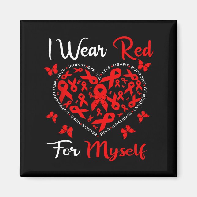 Heart Disease Awareness Month Open Heart Diseases  Magnet (Vorne)