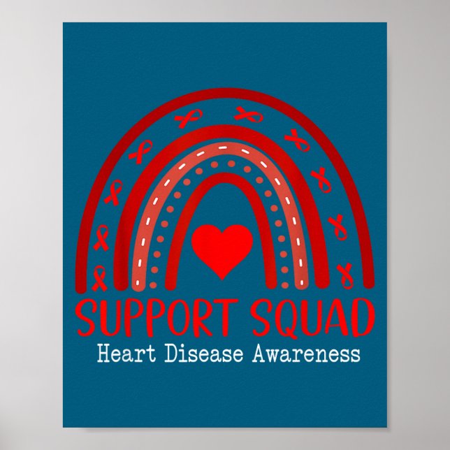 Heart Disease Awareness Month Open Heart Diseases  Poster (Vorne)