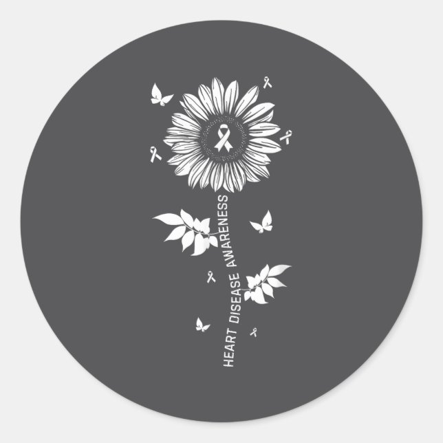 Heart Disease Awareness Month  Runder Aufkleber (Vorderseite)