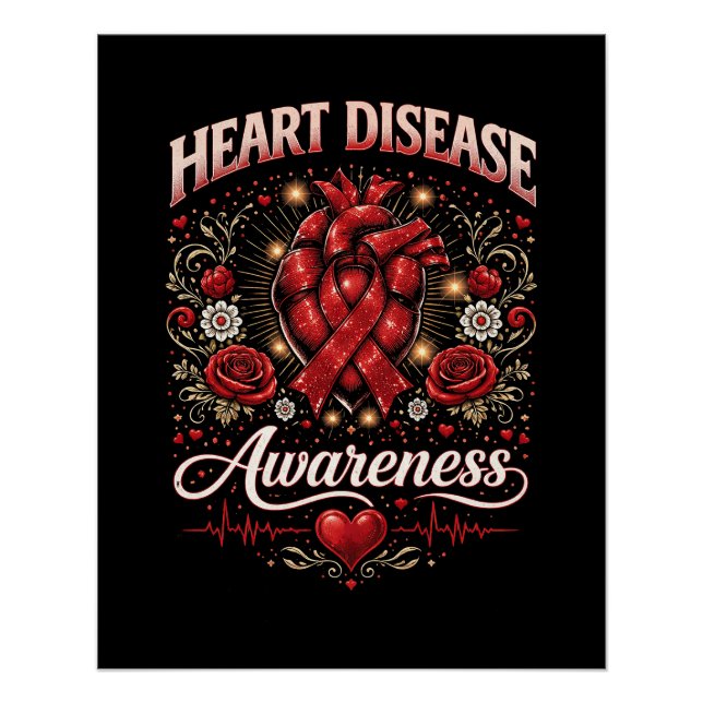 Heart Disease Awareness Poster (Vorderseite)