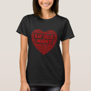 Heart Disease Awareness Red Heart Geschenk Februar T-Shirt