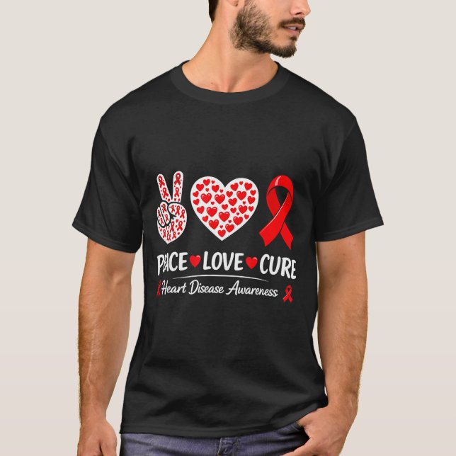 Heart Disease Awareness  T-Shirt (Vorderseite)