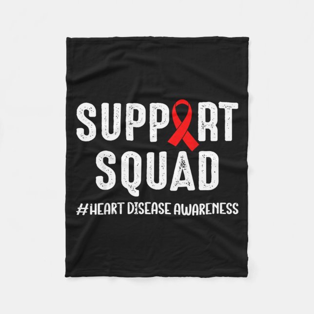 Heart Disease Warrior Support Squad Heart Disease  Fleecedecke (Vorderseite)