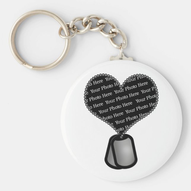 Heart Dog Foto - DIY Custom Schlüsselanhänger (Vorne)