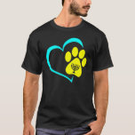 Heart Dog Paw Print Menorah Hanukka Chanukah Jewi T-Shirt<br><div class="desc">Heart Dog Paw Print Menorah Hanukkah Chanukah jüdischen Urlaub.</div>