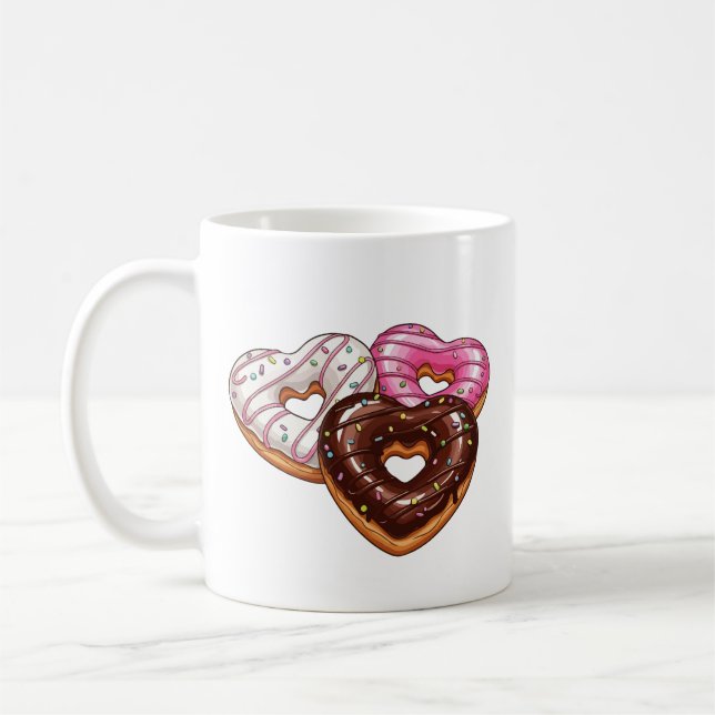 Heart donuts  kaffeetasse (Links)
