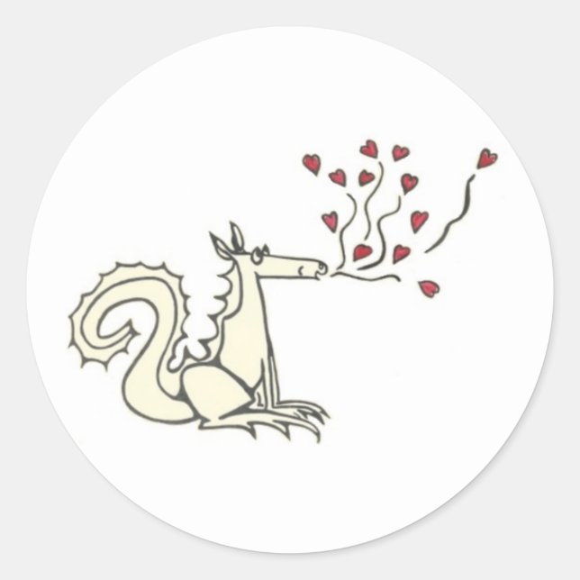 Heart Dragon Stickers (Vorderseite)