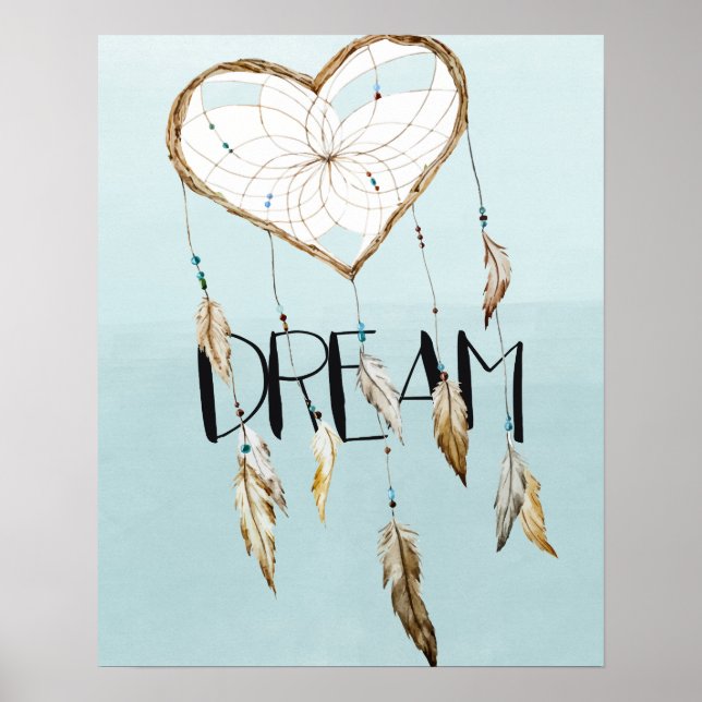 Heart Dream Catcher Poster (Vorne)