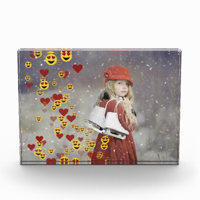 Heart Emoji Photo Block (Vorderseite)