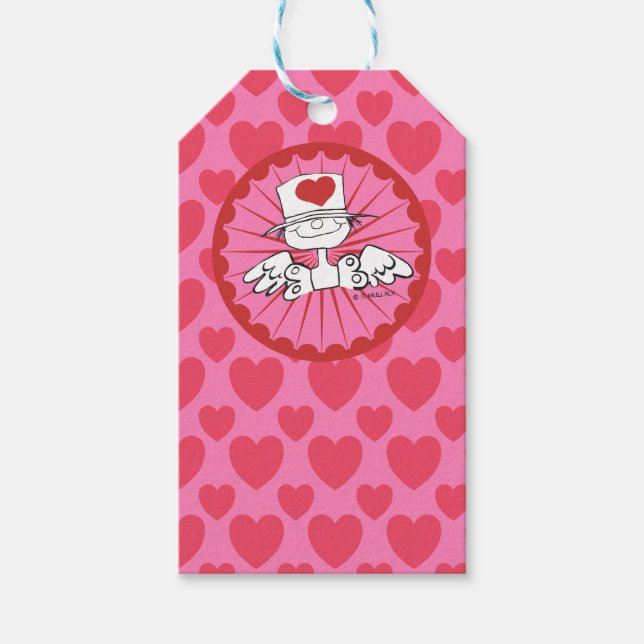 "Heart Fairy"© Geburtstagsgeschenk-Tag Geschenkanhänger (Vorderseite)