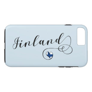 Heart Finland Handy Case, Finnisch iPhone 8 Plus/7 Plus Hülle