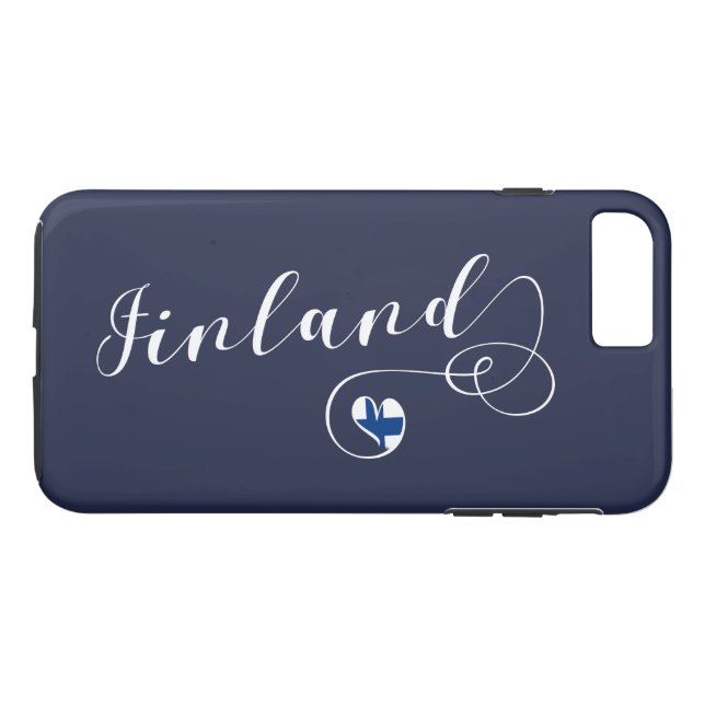 Heart Finland Handy Case, Finnisch Case-Mate iPhone Hülle (Rückseite (Horizontal))