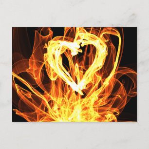 Heart Fire Postkarte