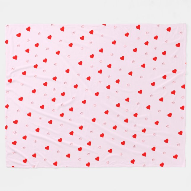 Heart Fleece Blanket (Vorderseite (Horizontal))