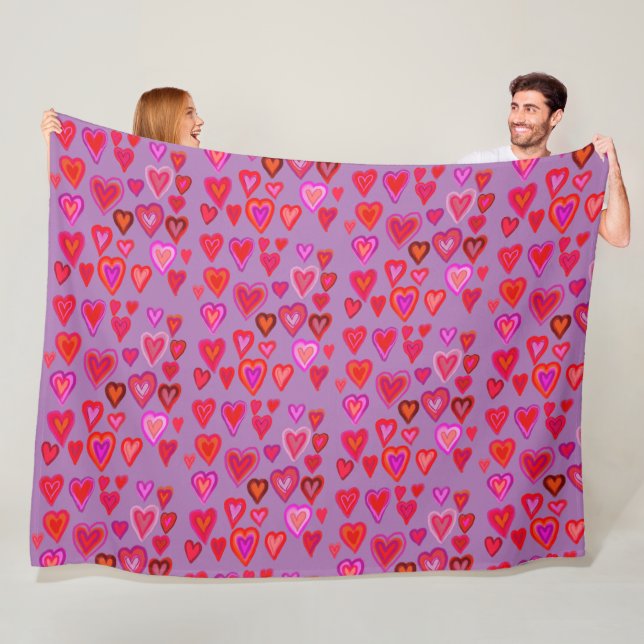 Heart Fleece Blanket (Beispiel)