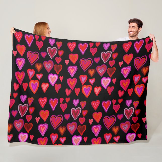 Heart Fleece Blanket (Beispiel)