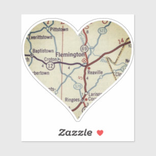 Heart Flemington NJ Aufkleber
