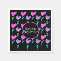 Heart Floral Valentinstag Babydusche