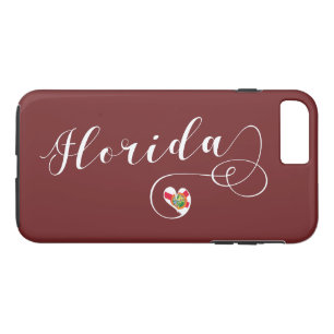 Heart Florida Handy Case, Floridian iPhone 8 Plus/7 Plus Hülle