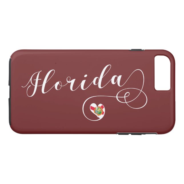 Heart Florida Handy Case, Floridian Case-Mate iPhone Hülle (Rückseite (Horizontal))