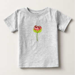 heart flower baby t-shirt