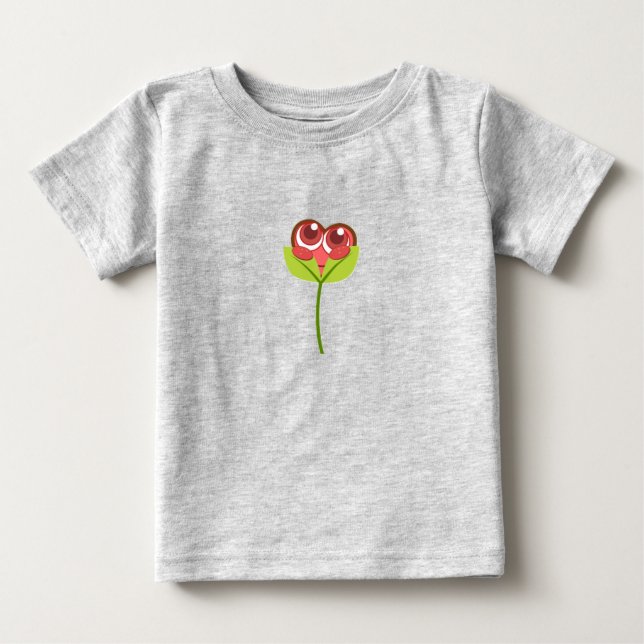 heart flower baby t-shirt (Vorderseite)