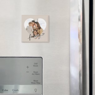 Heart Foto Family Magnet - Personalisiert