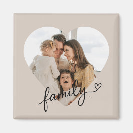 Heart Foto Family Magnet - Personalisiert