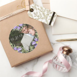 Heart Frame Daisy Wedding Stickers Ihr Foto