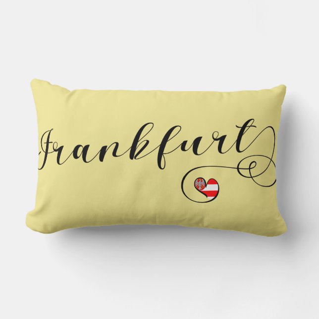 Heart Frankfurt, Hessen, Deutschland Lendenkissen (Vorderseite)