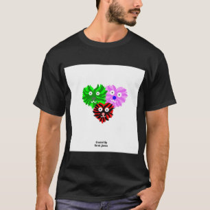 Heart Fuzzies Men's Black Basic T Shirt