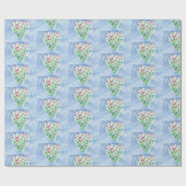 Heart Garden - Kids Art for CHOC Wrapping Paper Geschenkpapier