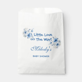 Heart Glasses Teddy Bear Blue Baby Shower  Geschenktütchen