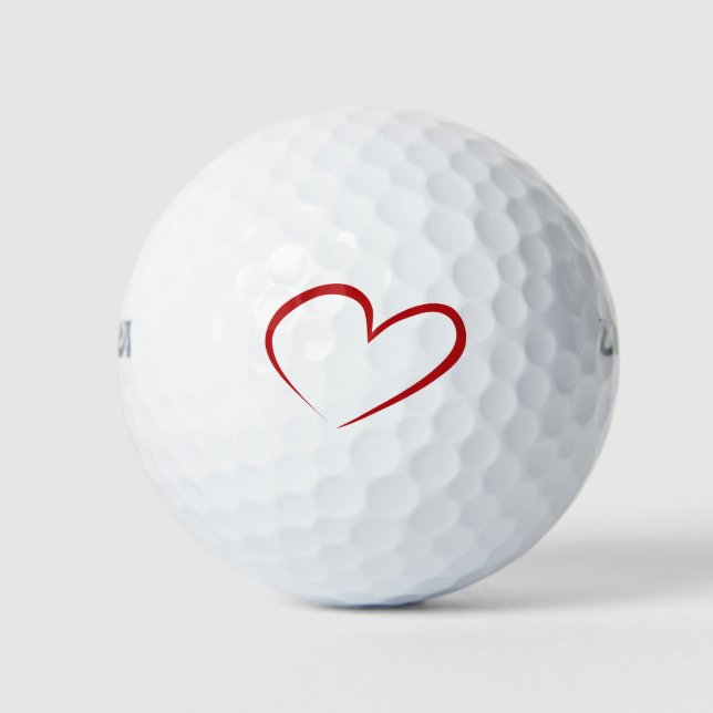 HEART Golf Balls Golfball (Vorderseite)