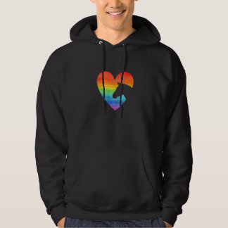 Heart Graphic Horse Lover Equestrian Rider Horses Hoodie