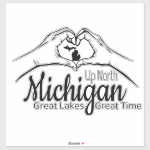 Heart Handhecker Sheet "Up North Michigan" Aufkleber