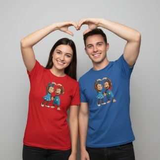 Heart Hands Monkeys - Sweet Mimo & Zina T-Shirt