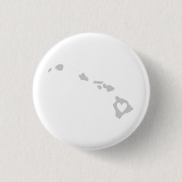 Heart Hawaii Staat Silhouette Button