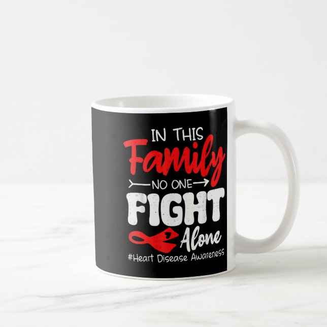 Heart Health Heart Disease Awareness Chd Family Su Kaffeetasse (Rechts)
