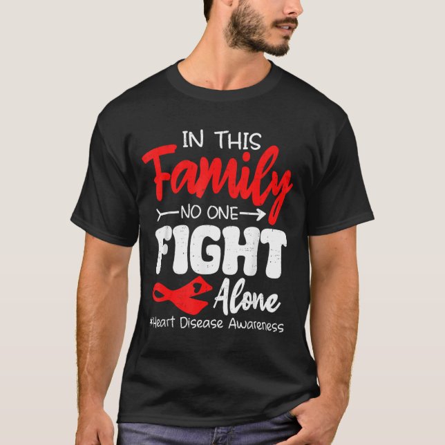 Heart Health Heart Disease Awareness Chd Family Su T-Shirt (Vorderseite)
