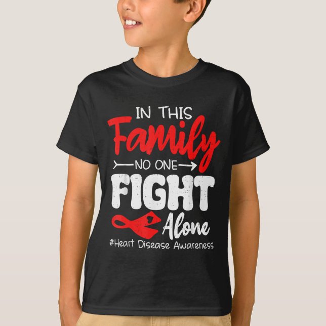 Heart Health Heart Disease Awareness Chd Family Su T-Shirt (Vorderseite)