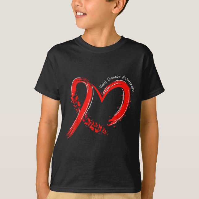 Heart Health Heart Disease Awareness Chd Mens Wome T-Shirt (Vorderseite)