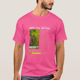 Heart Health Wellness Bio Food Fitness Gesund T-Shirt