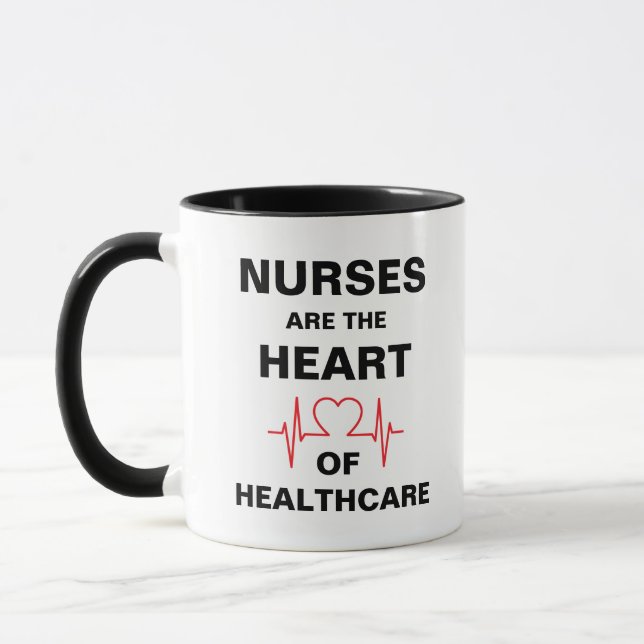 Heart Healthcare Nurse Coffee Tasse (Links)