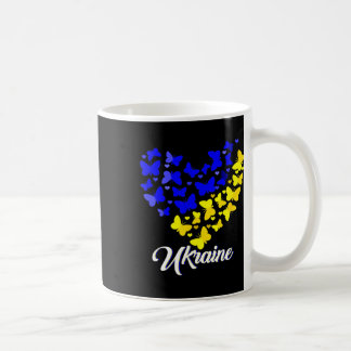 Heart Heart Ukraine Shirt Butterfly I Stand With U Kaffeetasse