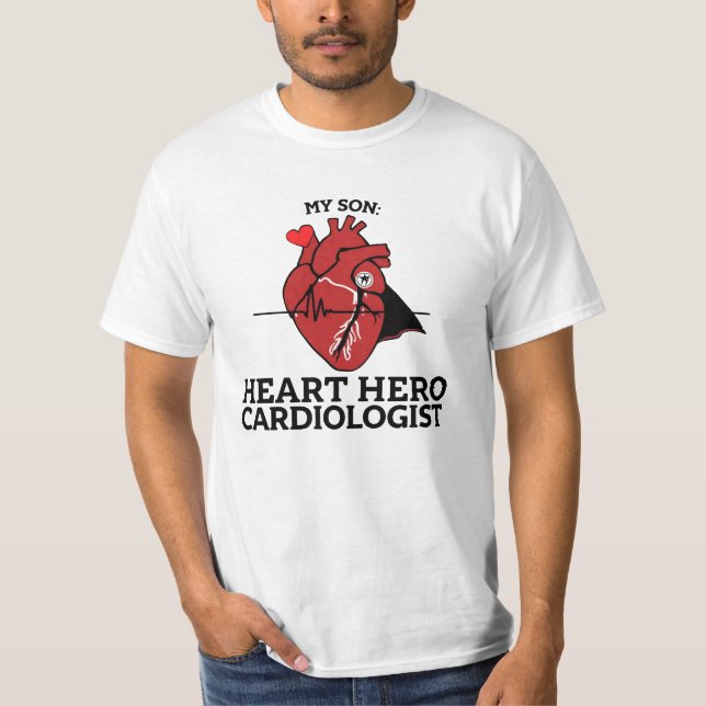 Heart Hero | Proud Parent of a Cardiologist T-Shirt (Vorderseite)
