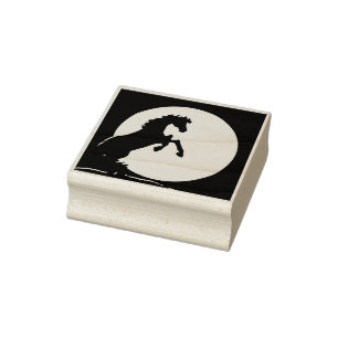 Heart Horses V Hazy Moon Gummistempel
