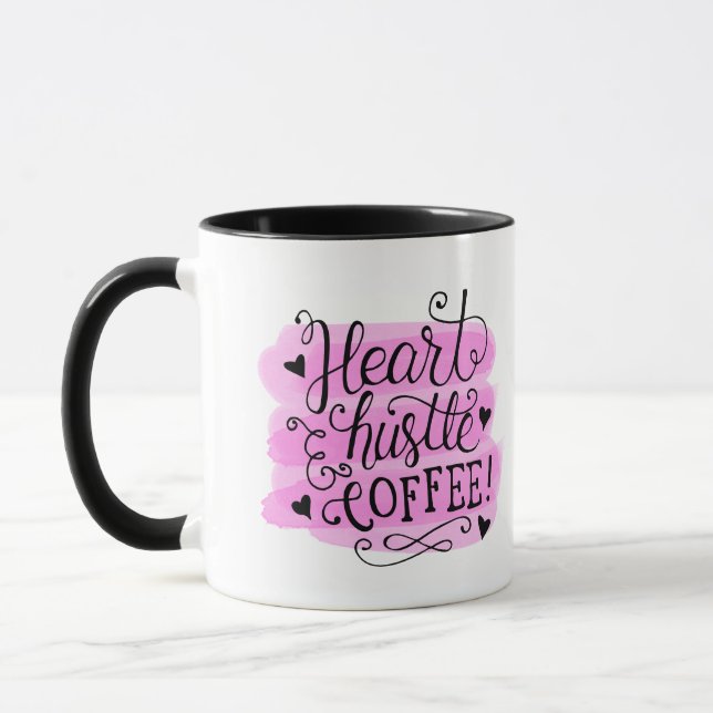 Heart Hustle Coffee Tasse (Links)