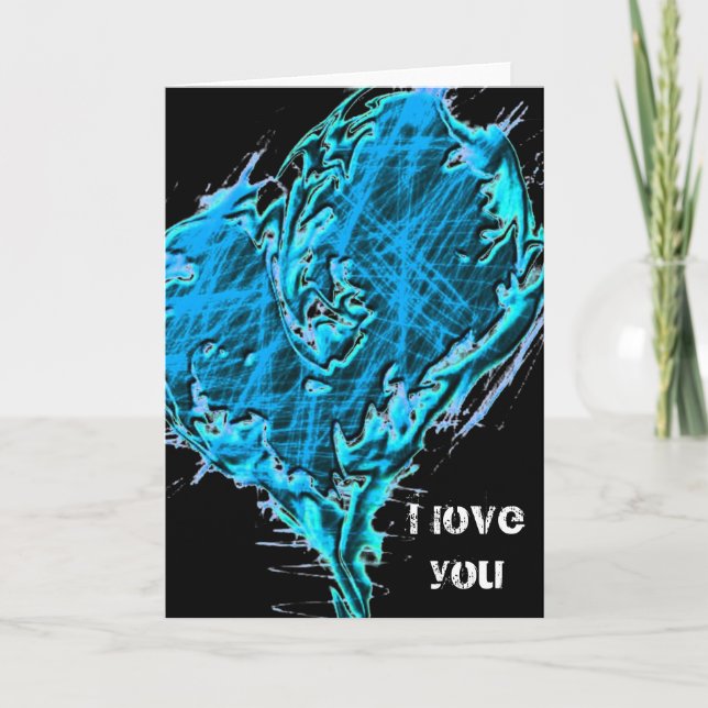 Heart_inverted788, ich Liebe Sie Karte (Vorderseite)