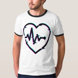 Heart Karo Men's Basic Ringer T - Shirt
